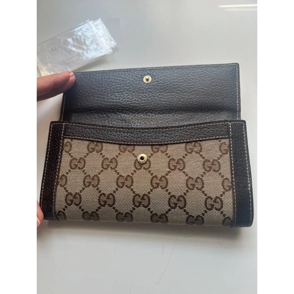 Gucci GG Double-Sided Long Wallet - Canvas & Leather - Picture 2 of 14